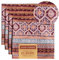 Maison d' Hermine Fair Isle Servietten, 100% Baumwolle, weich und bequem, ideal für Abendessen, Hochzeiten, Cocktailpartys, Weihnachten, Muttertag (45 x 45 cm), 4 Stück