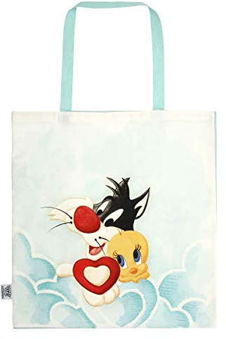 THUN - Shopper in Tessuto Titti e Silvestro Warner Bros