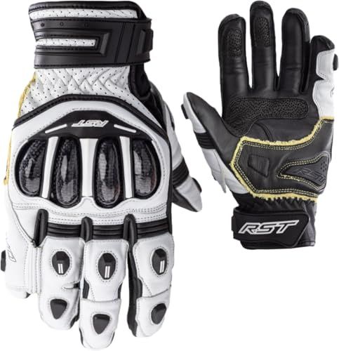 RST Tractech Evo 4 Short Motorradhandschuhe, weiß/schwarz, M