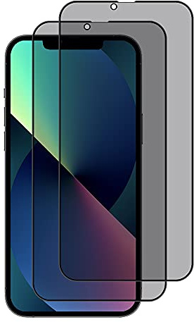 PaceBid Privacy Schutzfolie Kompatibel mit iPhone 16e/iPhone 13 für Panzerglas Sichtschutz, [2 Pack] [9H Härte] Anti-Spy Screen Protector Displayschutz Panzerfolie für iPhone 16e/iPhone 13