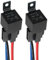 AUTOZOCO Cable conector relé de coche | Relé de Coche con Arnés de Enchufes | Zócalos de relé de enclavamiento | 4 Pin Terminal SPDT Vehículo Auto Barco | 12V 40A | PVC + Metal | 10.000 C | Negro