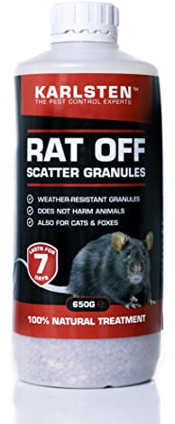 Karlsten Mice & Rodent Deterrent Granules – Peppermint Scented Pheromone Disruption Pellets – Natural Mouse & Rat Barrier – 650g