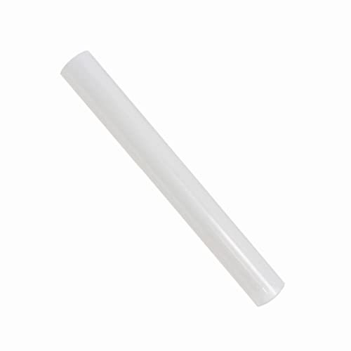 UPCEED Singing Bowl Mallet Clear Acrylic Silicone Rubber Striker Mallet for Playing Quartz Crystal Singing Bowl with Bundle Pocket(White)