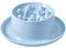 Koomuao Gamelle d'Alimentation Lente Surélevée pour Chat - Antidérapante, Anti-Glouton, Anti-Étouffement - Protection du Cou, Alimentation Saine pour Chats et Chiens (Bleu)