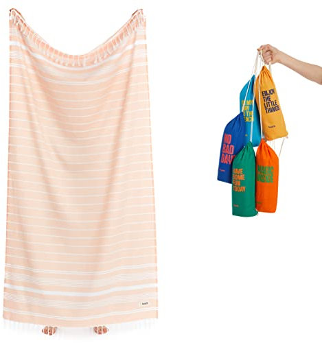 Luum® XXL Strandtuch Damen Herren Hamamtuch Saunahandtuch Handtuch Yogatuch Duschtuch Strandhandtuch Saunatuch Badetuch Reisehandtuch Pestemal Beach Towel XXL
