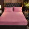 Sedefen Warme Spannbettlaken 180x200cm Rosa Altrosa Winter Flannell Bettlaken Plüsch Flauschige Cashmere Touch Boxspringbett Spannbetttuch für 25 bis 30cm Matraze