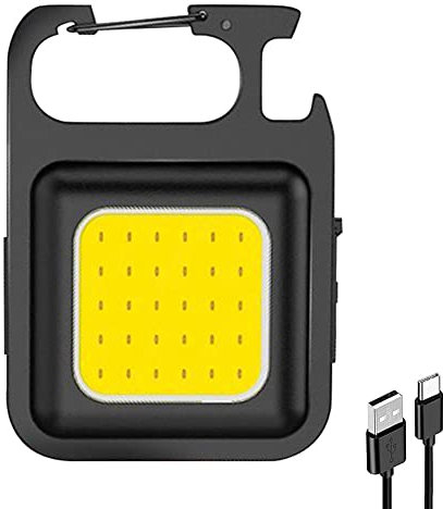 500 Lumens Portable Mini LED Work Light, USB Charging, Portable Torch with 4 Modes, Waterproof Pocket Flash Light for Camping, Repair, Emergency