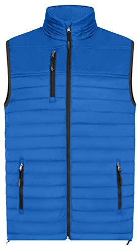 HRM Herren Hooded Performance Body Warmer I Fair Trade Outdoor Weste Herren, 100 g/m² I Aus 100% leichtem & robustem Polyamid
