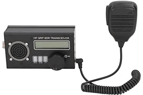 HF QRP SDR Transceptor, Programable 8 Bandas Modo Completo 160m a 10m Transceptor Móvil para Equipos Receptores de Señal, Digital Shortwave Radio Transceptor con Micrófono