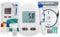 Blutzuckermessgerät - Weiß - BG-707 Blutzuckermessgerät Set - Inkl. 50 Teststreifen und 50 Lanzetten zur Blutzuckermessung - Glucose monitor - Zuckermessgerät mit Stechhilfe zur Blutzucker Messen