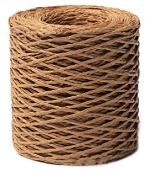 vsilay Hilo de paja de rafia de algodón Hilo de colores Material de tejer Crochet Summer Sun Hat Hilo para bricolaje Craft Lover Hilo de rafia hilo de colores paja de rafia de algodón para de