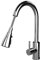 Liquida KPO11CH Swivel Single Lever Pull Out Mono Chrome Kitchen Mixer Tap