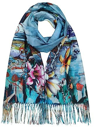RIIQIICHY Schal Damen Winter Herbst Pashmina Tücher für Damen Stola Festlich