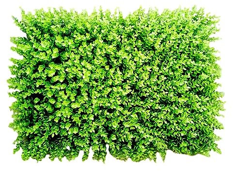 Pannelli di siepe artificiali, 40 x 60 cm, pannelli per piante artificiali verdi, recinto per siepe, bosso verde, edera, recinzione per la privacy, decorazione da giardino