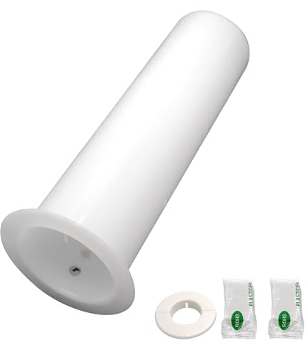 TAUROX Mini Split Cover Wall Sleeve for Air Conditioning Line Set Covers for Outside Units AC Sleeve Through The Wall Pipe Accessories (8.66 inches Length)