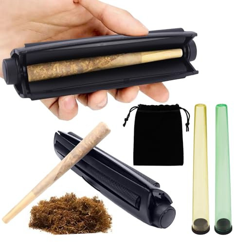 Tabakroller Zigarettenroller Drehmaschine Joint Zigaretten Drehmaschine Tabakroller 110 mm mit Jointhüll (A)