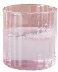 Vasos Cafe Tazas de vidrio de 6 colores, tazas de vidrio resistentes al calor, tazas de elaboración de cerveza, vasos de vidrio a rayas for té, oficina, jugo, café, Taza de leche, tazas familiares Vas