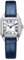 Szaikyri Klassisches Quadrat Damenuhr mit römischen Ziffern Damenkleiduhren Armbanduhr Damen (Blue-Silver)
