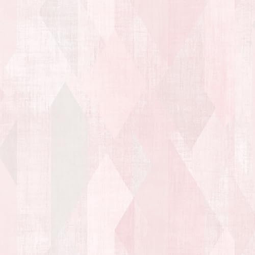 Galerie Geometrix Pink/Light Grey Glass Shards Wallpaper Roll