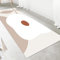 LIKE IT MORE Modern Teppich für Wohnzimmer, Schlafzimmer, Küche und Flur - Waschbarer Rutschfester Teppichläufer - Großer Teppich Läufer Beige Grau Blau Weiß 80x300 (Mond Weiss)