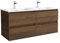 Salgar Mueble de baño Bequia 120cm + Lavabo cerámica | Nogal|120x45x56