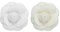PATIKIL Épingle en Tissu de Camélia, 2 Pièces Broche de Fleur Artificielle Broches pour Femmes Filles Décoration de Fête de Mariage en Tissu Accessoires de Bijoux Cadeau, Blanc/Beige