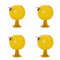 LSRVNM 4 PCS Fruchtfliegenfallen, Klebrige Fruchtfliegenfallenbälle, Fliegende Insektenfallen, Hängende Fliegenfallenbälle, für Blumentöpfe, Balkone, Innenhöfe, Obstgärten, Küche