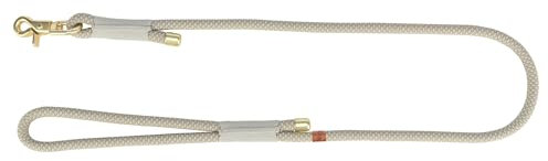TRIXIE Soft Rope Hundeleine, L-XL 1,0 m/13 mm, hellgrau - robuste Lange Hundeleine aus Tau mit Trigger Snap Hook, für große Hunde, weiches & rundes Material mit Handschlaufe - 1985119