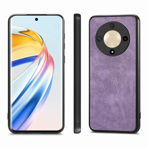 Rfvzubemok Compatible avec Xiaomi 14 Ultra Coque,Compatible avec Xiaomi 14 Ultra 5G (PU+TPU) Protection de l'objectif Housse de téléphone Purple