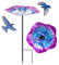 Vogelbad Garten Stehend, Vogeltränke Stehend, Vogeltränke Sommer, Vogeltränke Balkongeländer Bird Bath Frostsicher, Vogelfutterhaus mit Ständer Wassertränke Vogelfutterspender für Draußen (Violett)