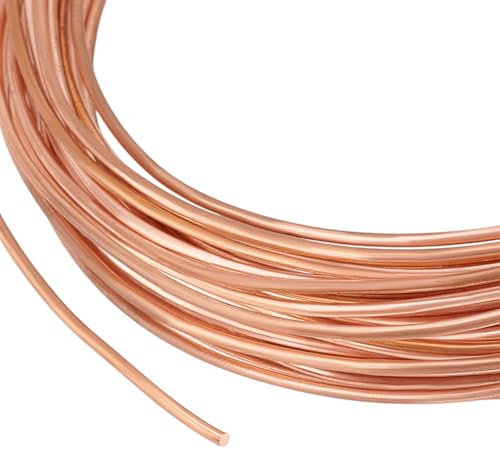 BENECREAT 10m/32.81 Feet Solid Copper Wire, 1.6mm/14 Gauge Round Soft Copper Wire for Jewelry Making, Craft, Gem Wrapping