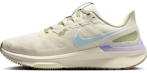 Nike Structure 25 Damen Straßenlaufschuh, Sail/Glacier Blue-Pale Ivory-Volt, 38 EU