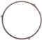 1 anneau de support pour micro-ondes - Plateau tournant - Pour plateau en verre - Marron - 22 cm