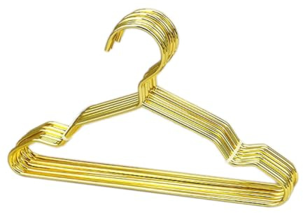 Pqahffowr 20Cm Pet Apparel Hangers Small Metal Clothes Hanger for Dog Cat Puppet Doll Pet Store Clothes Support Mini Hanger