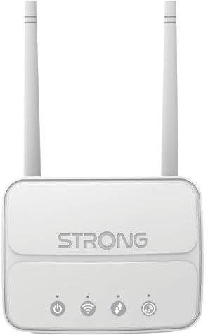 Strong Router WiFi N300 Mbps 4G, Red 4G Cat4 LTE, Router con Tarjeta SIM, Soporta hasta 32 Dispositivos, Puerto LAN 100 Mbps, Antenas Desmontables, Plug & Play, USB 3.0 (4GROUTER360M)