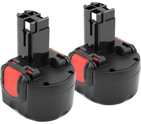 2Stück 9.6V 4.8Ah NI-MH Ersatzakku für Bosch Akku, für Bosch 9,6V Akku | BAT048 PSR 960 BAT100 BAT119 2607335272 2607335461 GSR 9.6VE-2 GSR 9.6-2