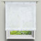 HongYa Raffrollo Besticktes Bändchenrollo Transparenter Voile Gardine mit Feder Muster Tunnelzug H/B 120/60 cm