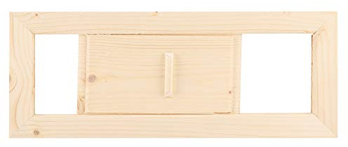 Focket Presa d'Aria, rettangolo in Legno Presa d'Aria Regolabile Griglia Ventilazione Bagno Turco Accessorio Sauna Impermeabile e Facile da Pulire per Sauna e Bagno Turco