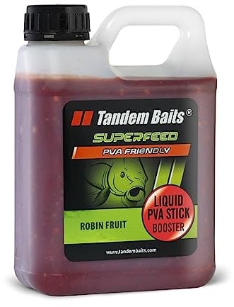 Tandem Baits Karpfen Futter Angelfutter Attraktor SuperFeed Liquid PVA Stick Booster 1000 ml Robin Fruit