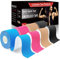 Kinesiotapes,Kinesiologie Tape,5m x 5cm Wasserfest & Elastisch Hautfreundlich Kinesio Tapes,Physio Tape,für Sport,für Knie,Schulter und Ellenbogen,Muskelstraffende Bänder (Vier Farben)
