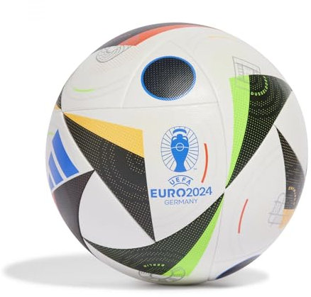 Adidas Fussballliebe Competition Euro 2024 FIFA Quality Pro Ball IN9365, Unisex Footballs, White, 4 EU