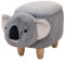 SVITA Tierhocker mit Stauraum Kinderhocker Ordnungshelfer Sitzhocker Polster mit Holzbeinen Kinderzimmer Deko Sitzbox Tier-Motiv Koala