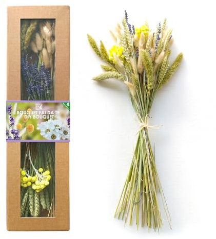 DIEMME FIORI | DIY BOUQUET, Fiori e Piante Secche per Bouquet Fai da Te da 100g, Fiori Secchi Decorativi Ideali per Ogni Occasione