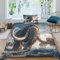 NAHCBIOT Mammoth Betten Set Kinder 3D Ice Age Bettbezug Set Gedruckt Bettwäsche Set Für Mikrofaser Kinder Jungen Mädchen Weich Haltbar Atmungsaktive Single（135x200cm）