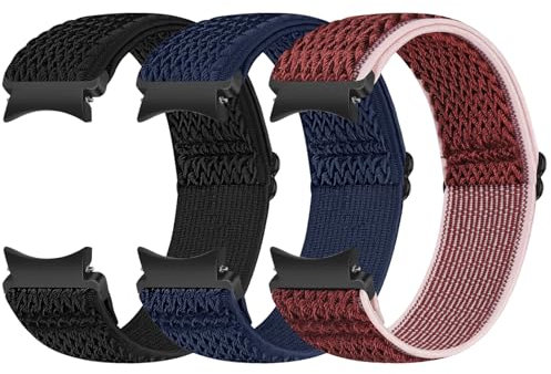 Runostrich Elastische Armband Kompatibel Mit Samsung Galaxy Watch 7/6/5/4/FE 40mm 44mm, 5 Pro, 6/4 Classic 43mm 47mm 42mm 46mm - Nylon Sport Uhrenarmband für Damen und Herren