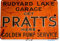 Pratts Pump Service Oil Gas Pump Metal Parts Auto Shop Garage Metal Tin Sign 8x12 Inches