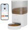 WOPET Automatic Cat Feeder 4L WiFi Cat Food Dispenser with APP Control for Slow Feeding,10S Voice Record,1-10 Meals Per Day for Cats and Dogs,White