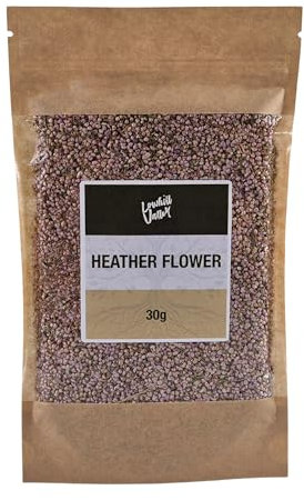 Lowhill Valley Heather Flower Herbal Tea - The Tranquil Elixir of Northern Beauty –100% Pure Heather Buds – Organically Grown – No Additives or Preservatives – 30g