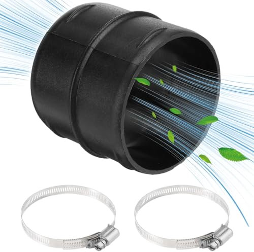Raccord de conduit Raccords Ronds de 75 mm tuyau Eberspacher pour chauffage Webasto avec 2 colliers de serrage en acier inoxydable Raccord de tuyau de chauffage Raccord de joint