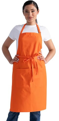 Chef Works Unisex Butcher Apron, Tangerine, One Size